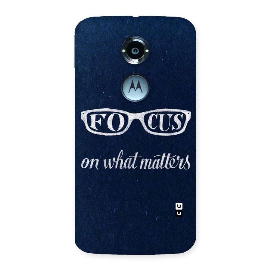 Focus Matters Back Case for Moto X 2nd Gen