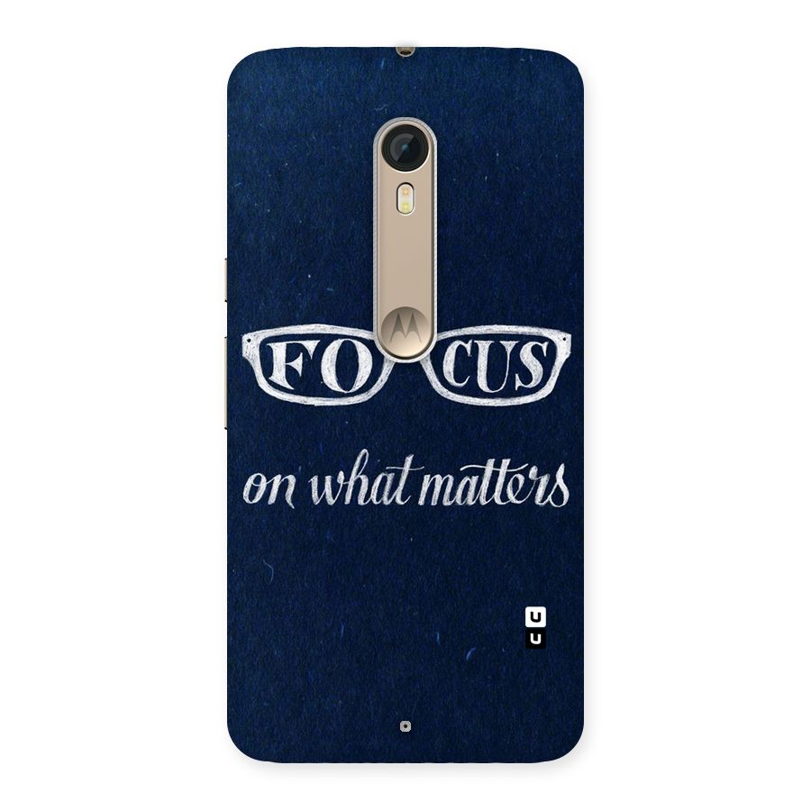 Focus Matters Back Case for Motorola Moto X Style