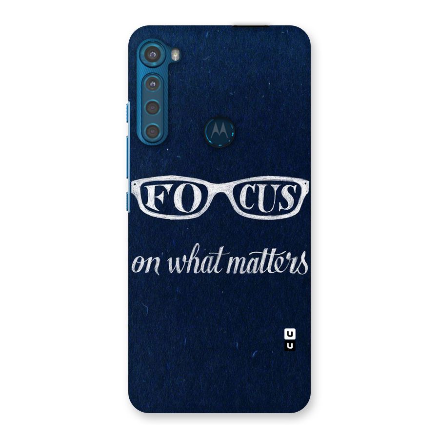 Focus Matters Back Case for Motorola One Fusion Plus