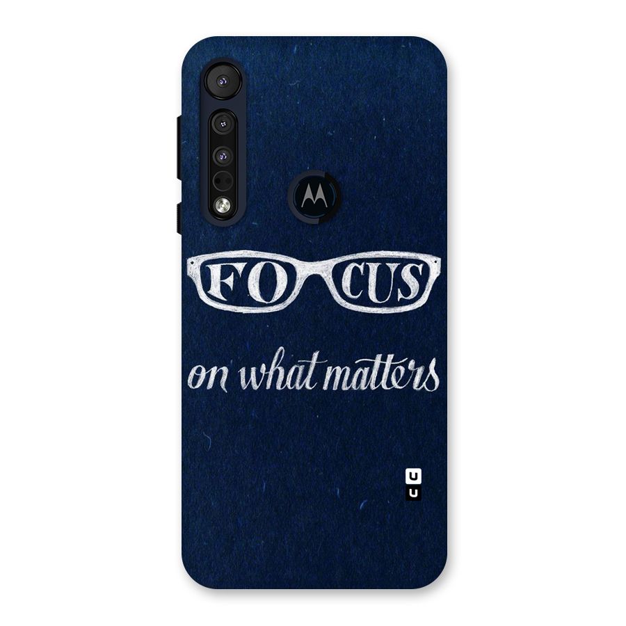 Focus Matters Back Case for Motorola One Macro
