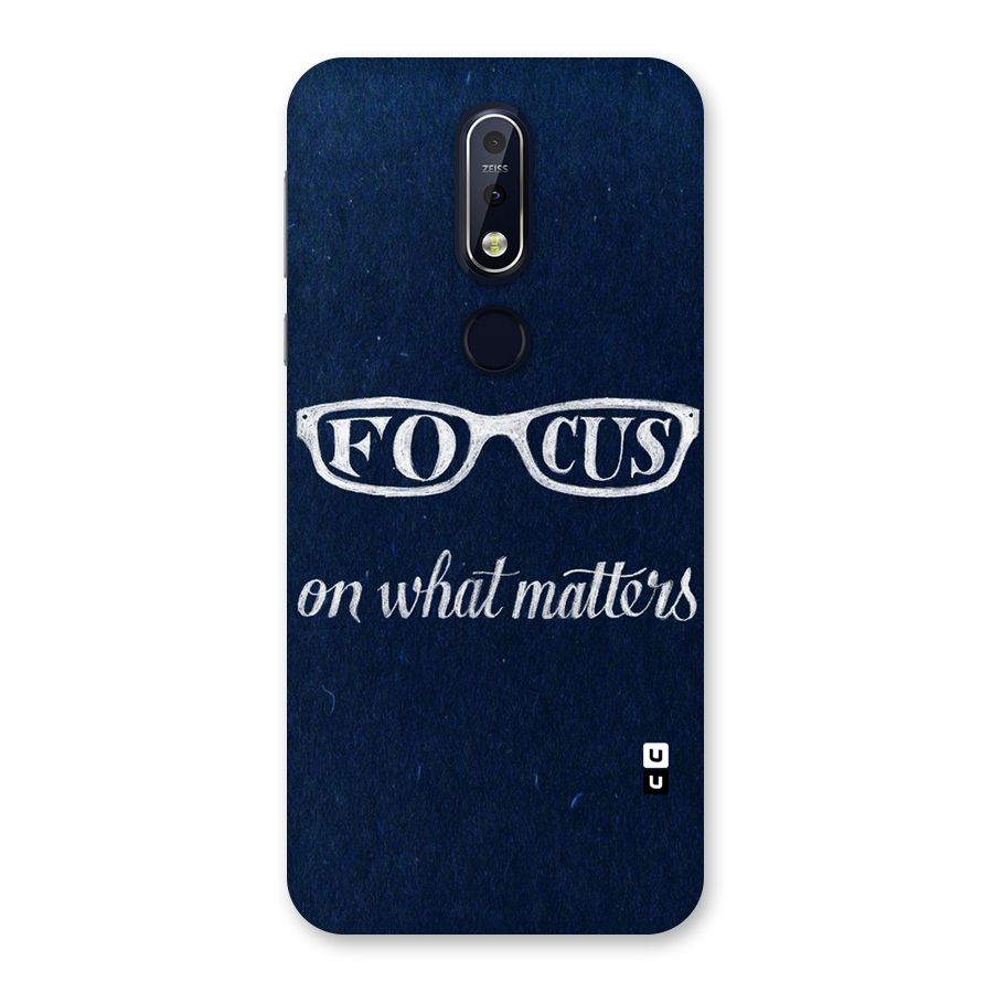 Focus Matters Back Case for Nokia 7.1