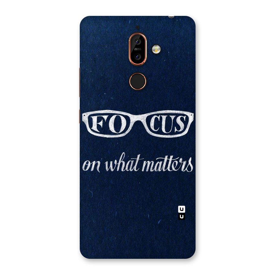 Focus Matters Back Case for Nokia 7 Plus