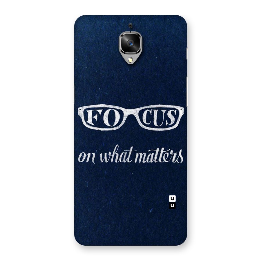 Focus Matters Back Case for OnePlus 3T