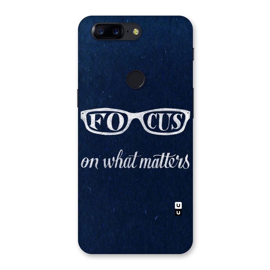 Focus Matters Back Case for OnePlus 5T