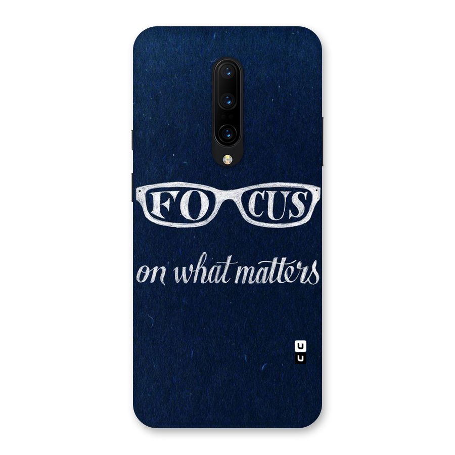 Focus Matters Back Case for OnePlus 7 Pro