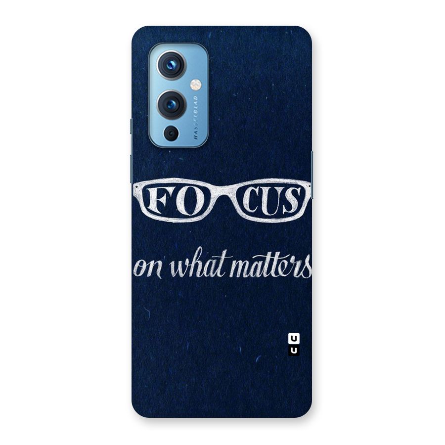 Focus Matters Back Case for OnePlus 9