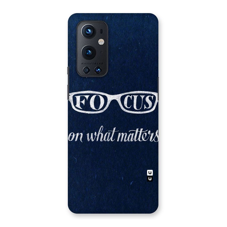 Focus Matters Back Case for OnePlus 9 Pro