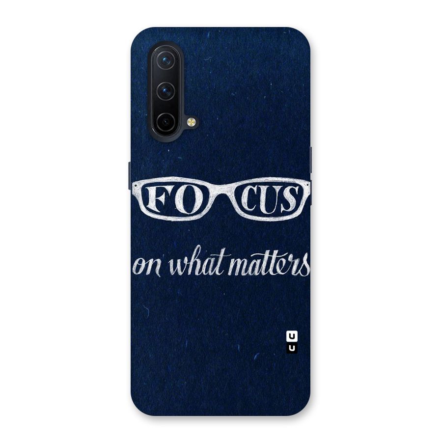 Focus Matters Back Case for OnePlus Nord CE 5G