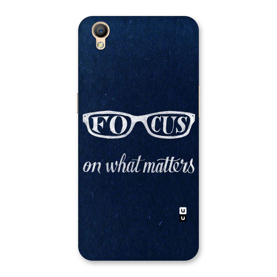 Focus Matters Back Case for Oppo A37