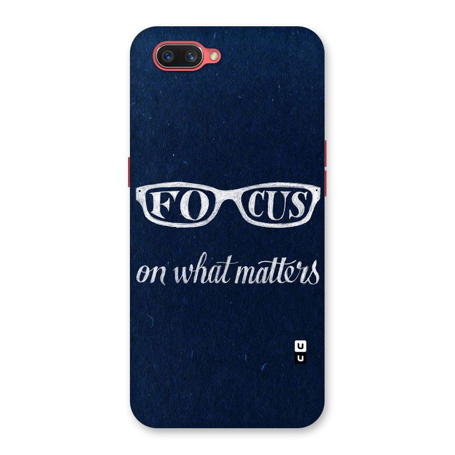 Focus Matters Back Case for Oppo A3s