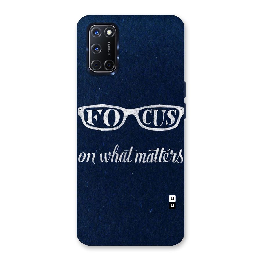 Focus Matters Back Case for Oppo A52