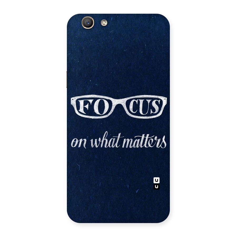 Focus Matters Back Case for Oppo A59