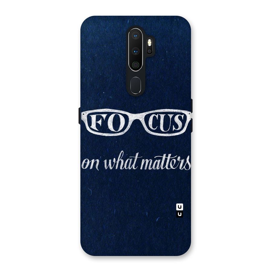 Focus Matters Back Case for Oppo A5 (2020)