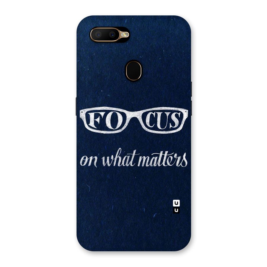 Focus Matters Back Case for Oppo A5s
