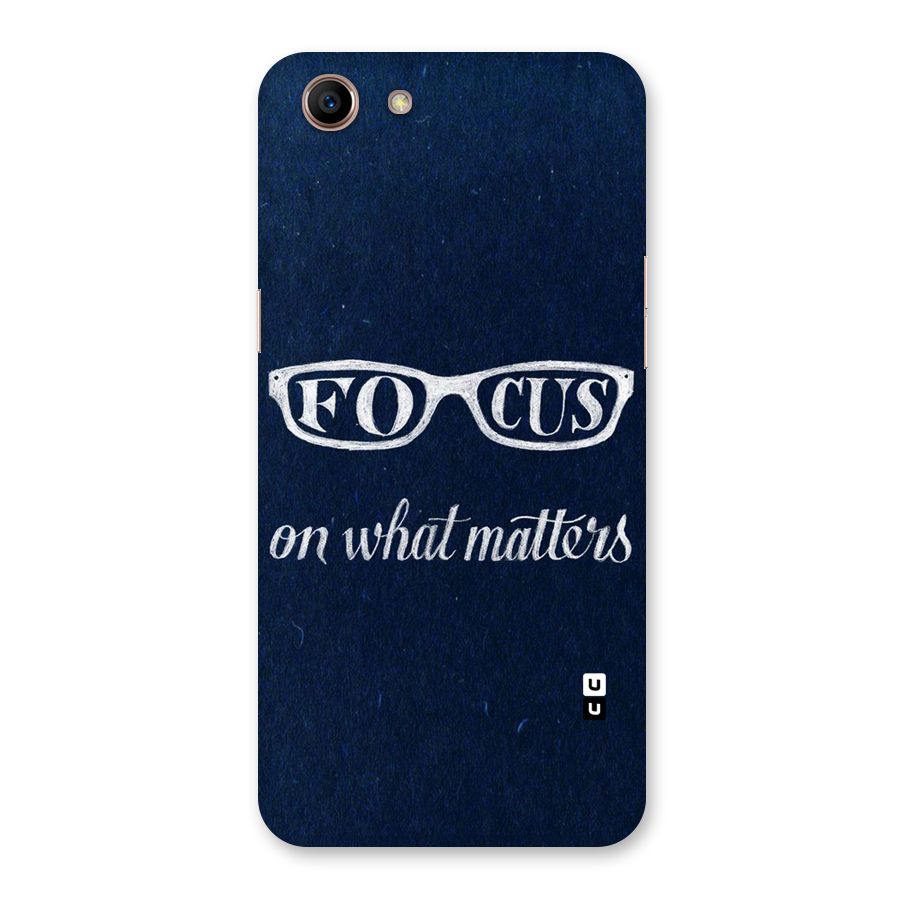 Focus Matters Back Case for Oppo A83 (2018)