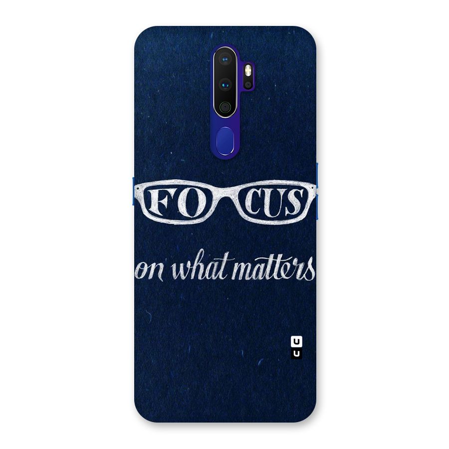 Focus Matters Back Case for Oppo A9 (2020)