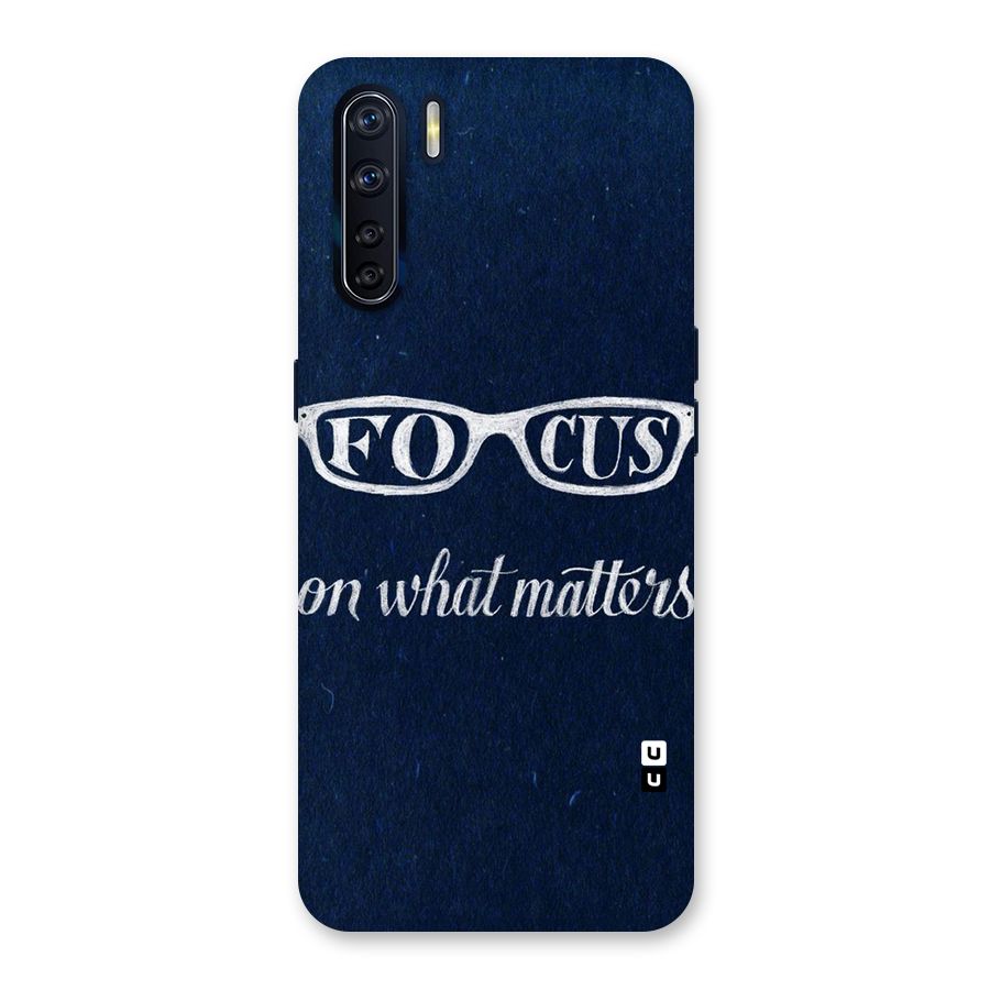 Focus Matters Back Case for Oppo F15