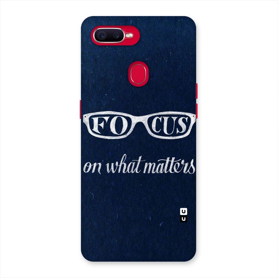 Focus Matters Back Case for Oppo F9 Pro