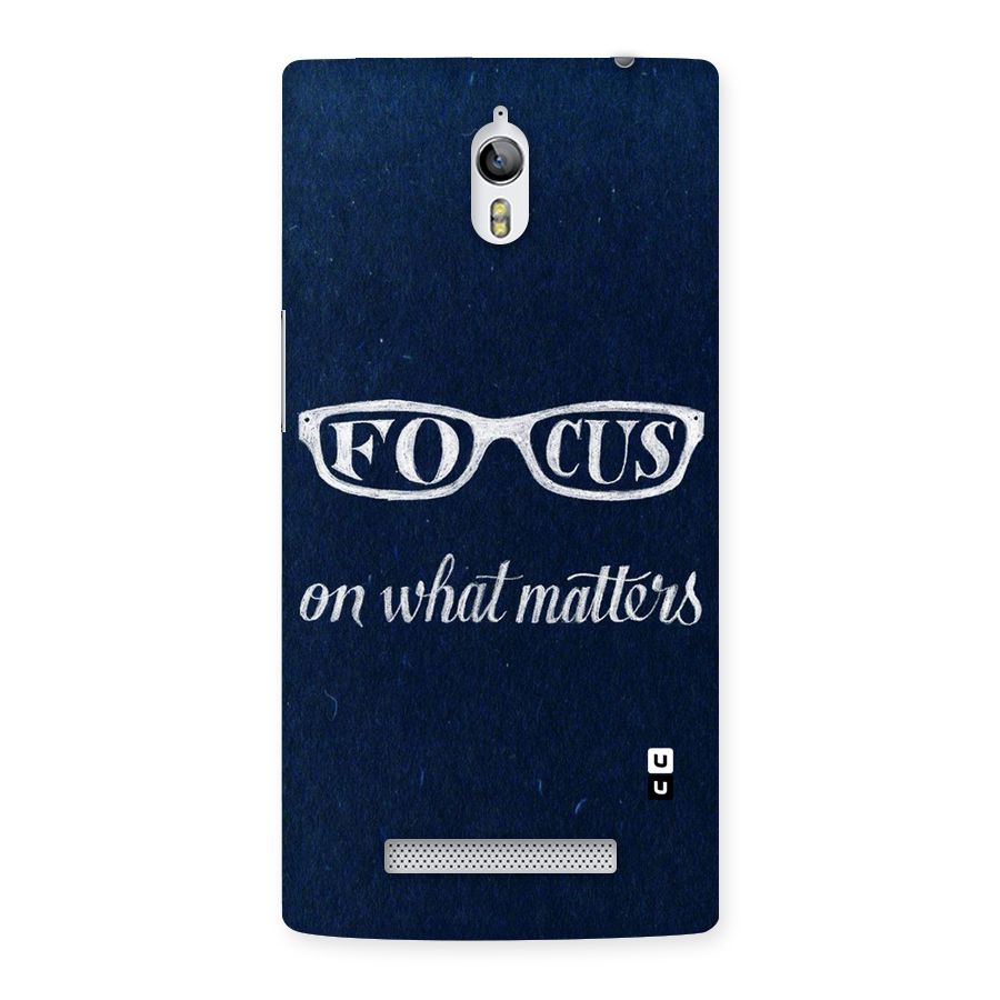 Focus Matters Back Case for Oppo Find 7