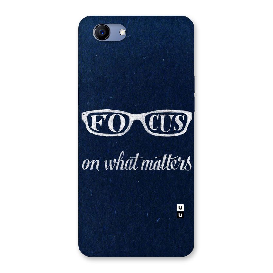 Focus Matters Back Case for Oppo Realme 1