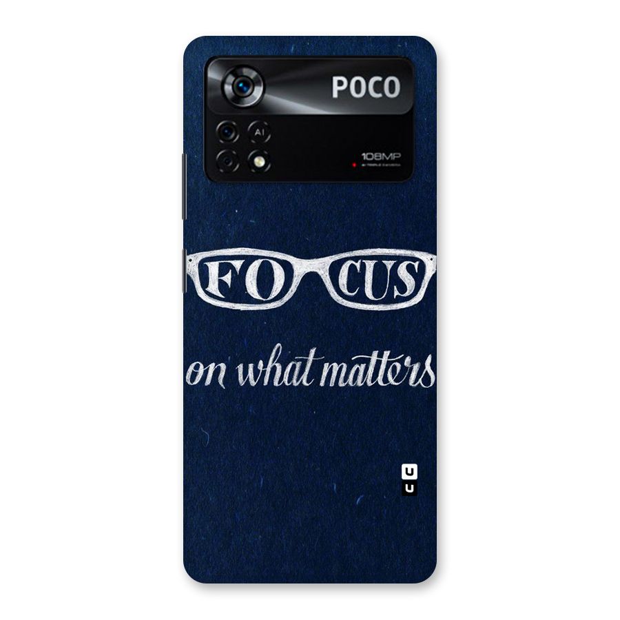 Focus Matters Back Case for Poco X4 Pro 5G