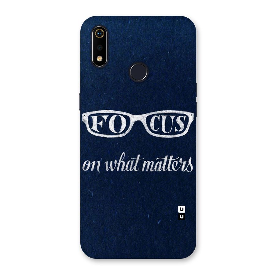 Focus Matters Back Case for Realme 3i