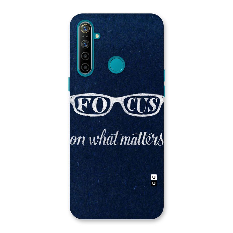 Focus Matters Back Case for Realme 5i