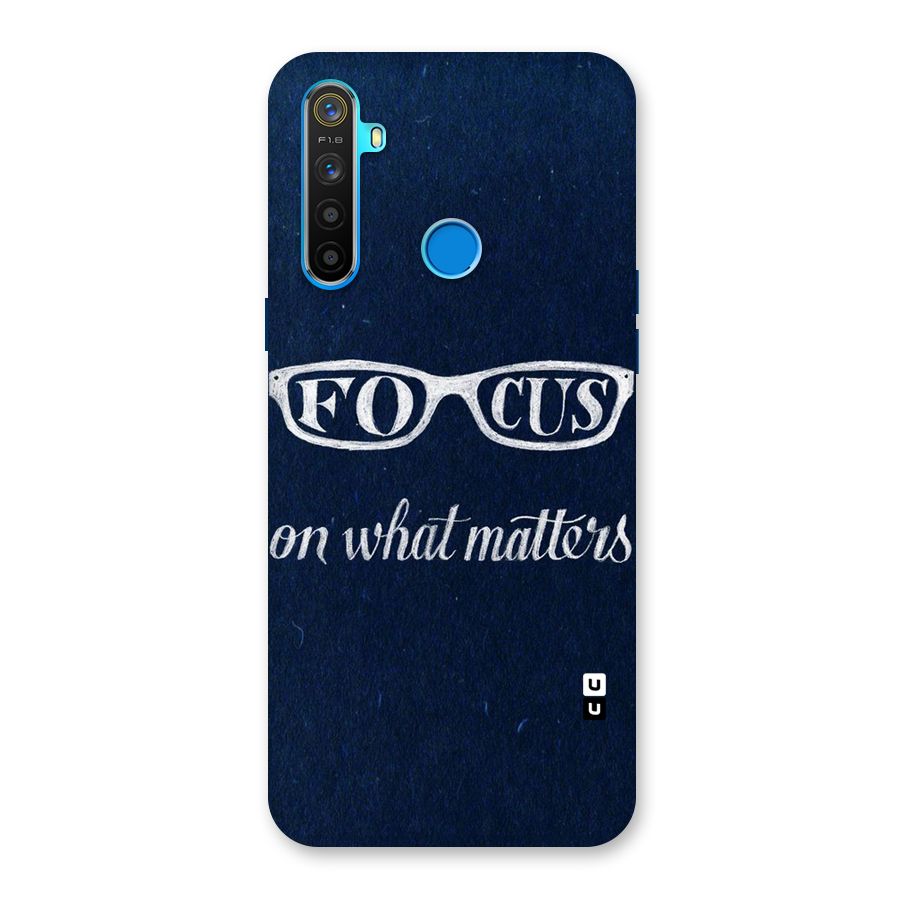 Focus Matters Back Case for Realme 5s