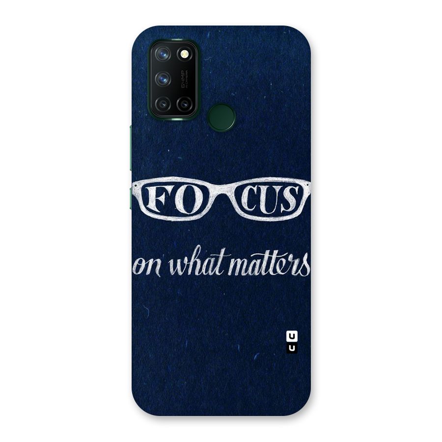 Focus Matters Back Case for Realme 7i