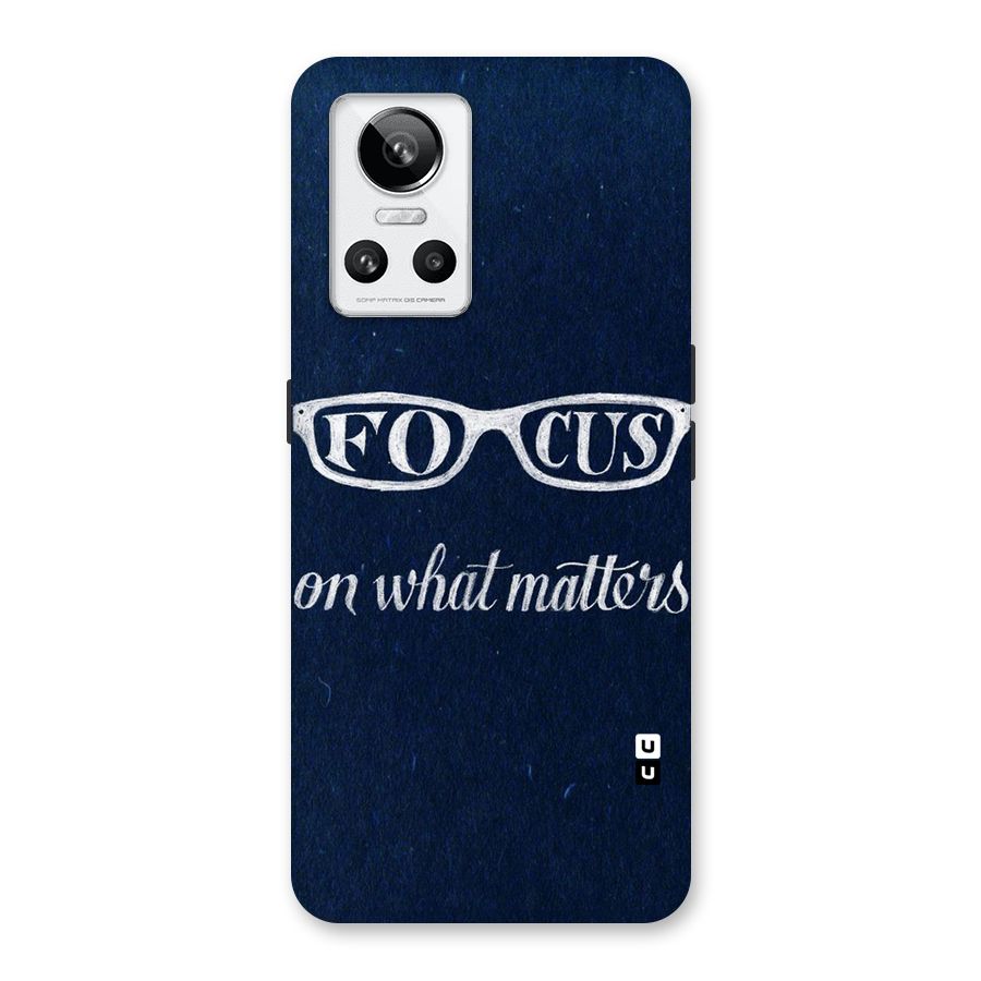 Focus Matters Back Case for Realme GT Neo 3