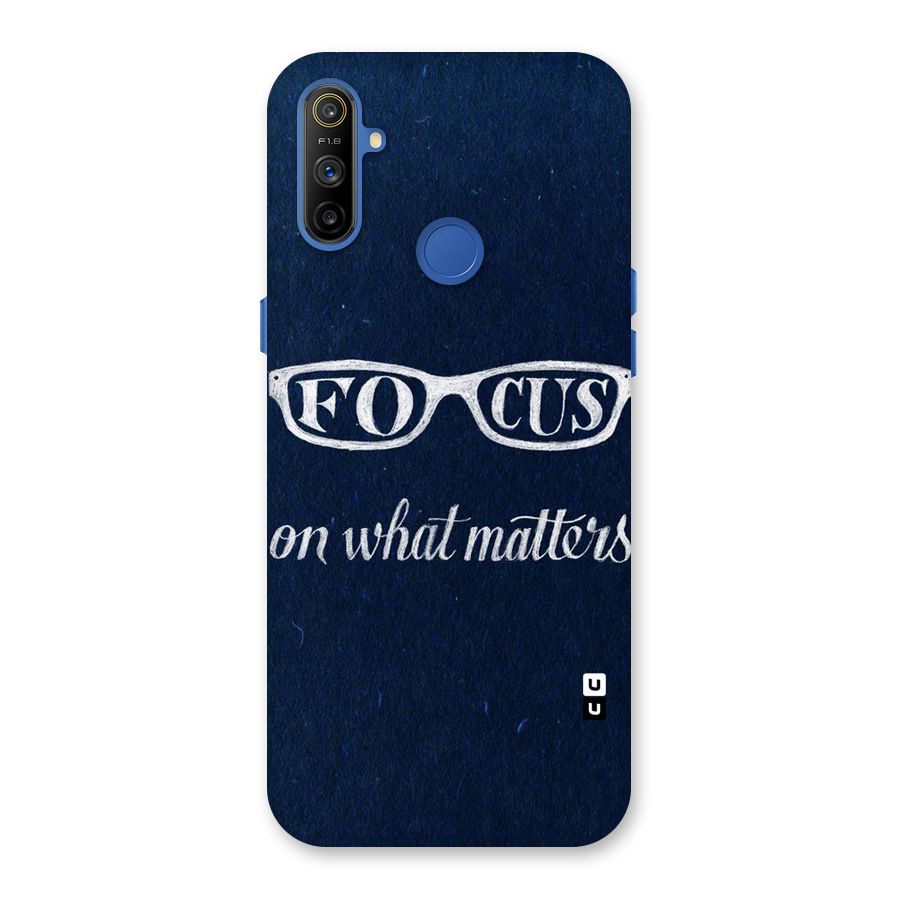 Focus Matters Back Case for Realme Narzo 10A