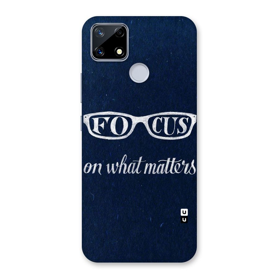 Focus Matters Back Case for Realme Narzo 20