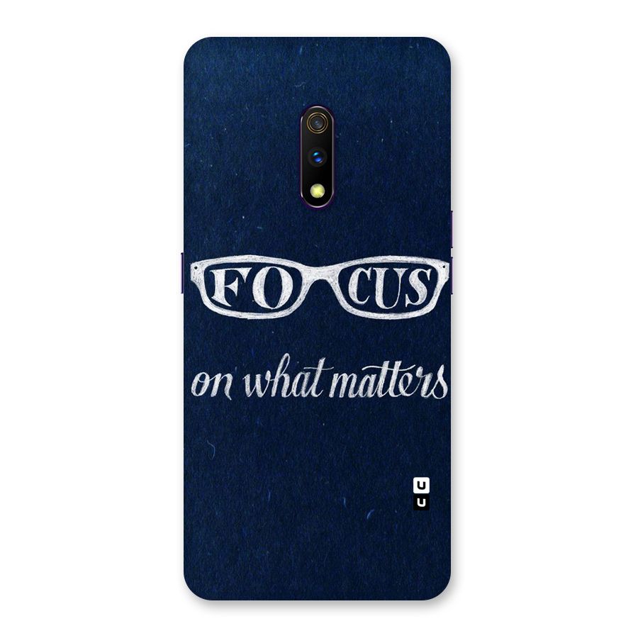 Focus Matters Back Case for Realme X