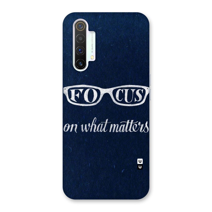 Focus Matters Back Case for Realme X3