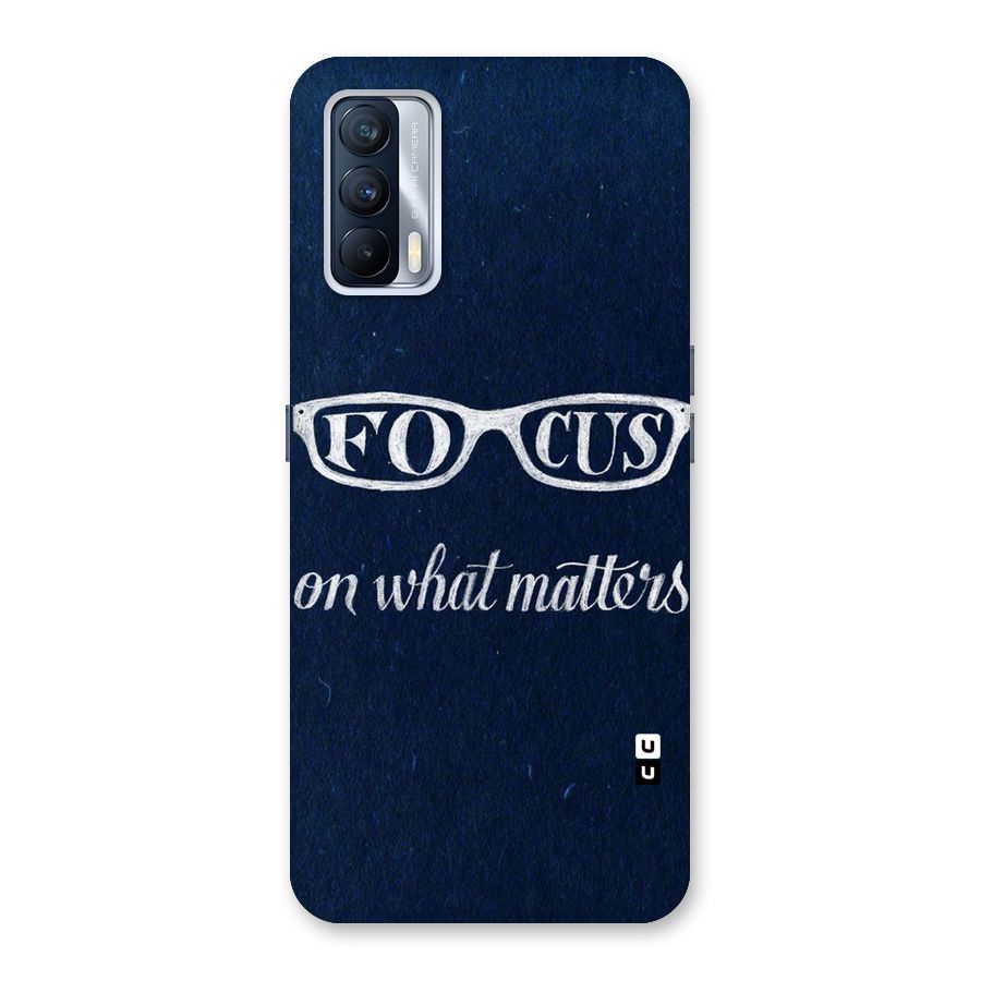 Focus Matters Back Case for Realme X7