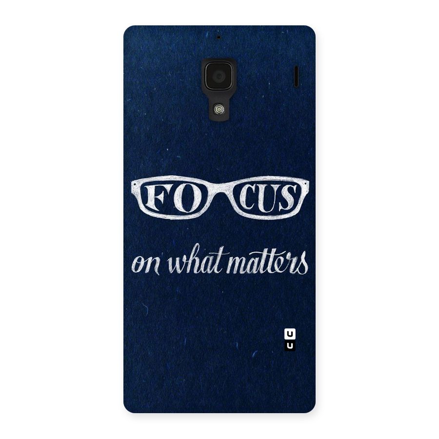 Focus Matters Back Case for Redmi 1S