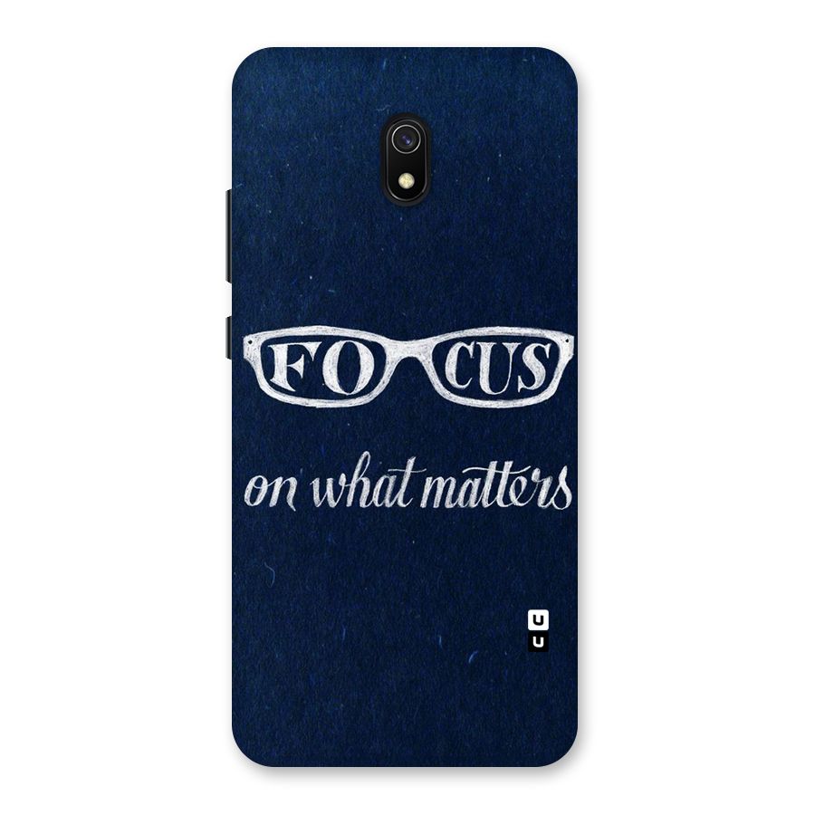 Focus Matters Back Case for Redmi 8A