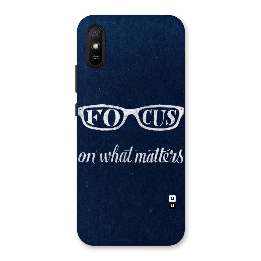 Focus Matters Back Case for Redmi 9A
