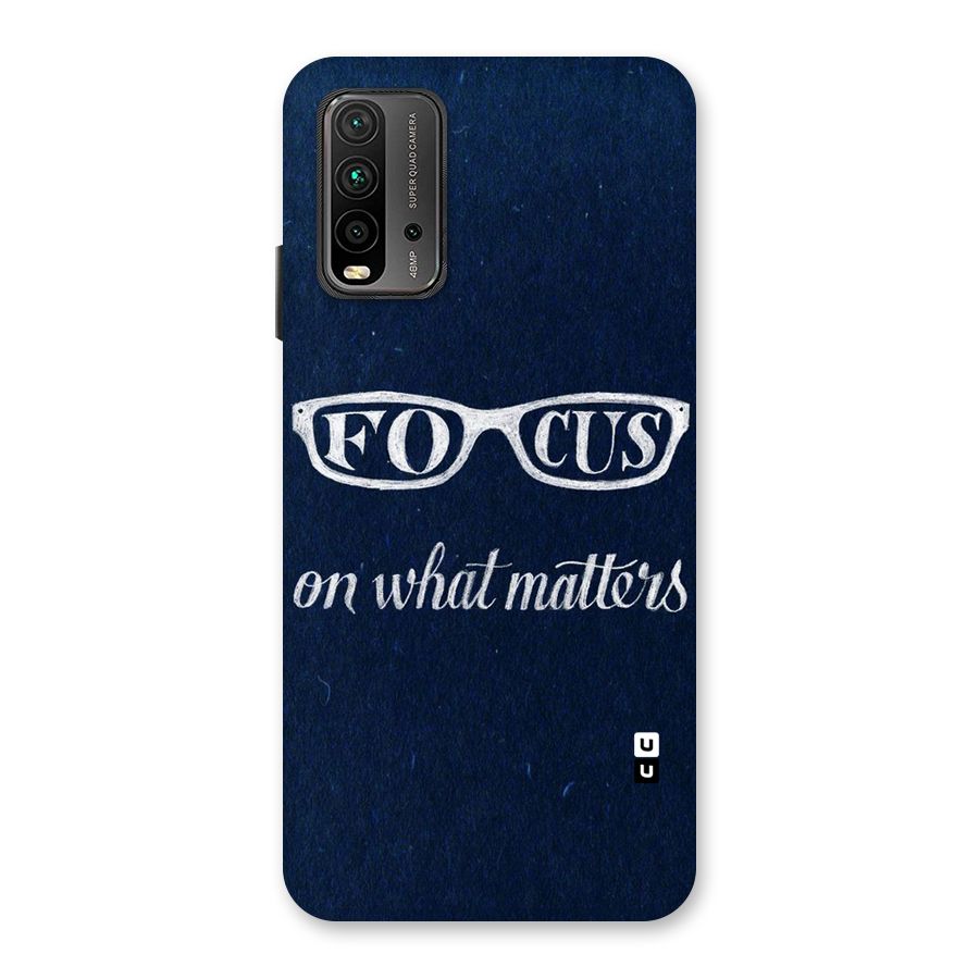 Focus Matters Back Case for Redmi 9 Power