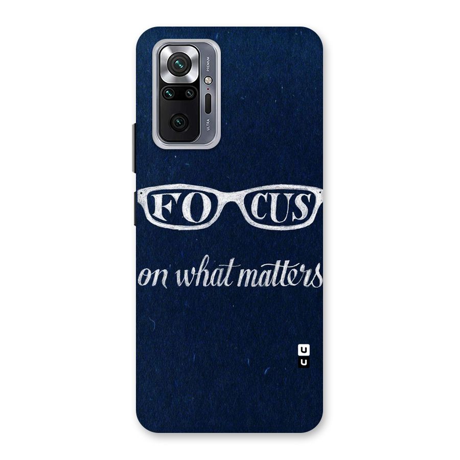 Focus Matters Back Case for Redmi Note 10 Pro Max