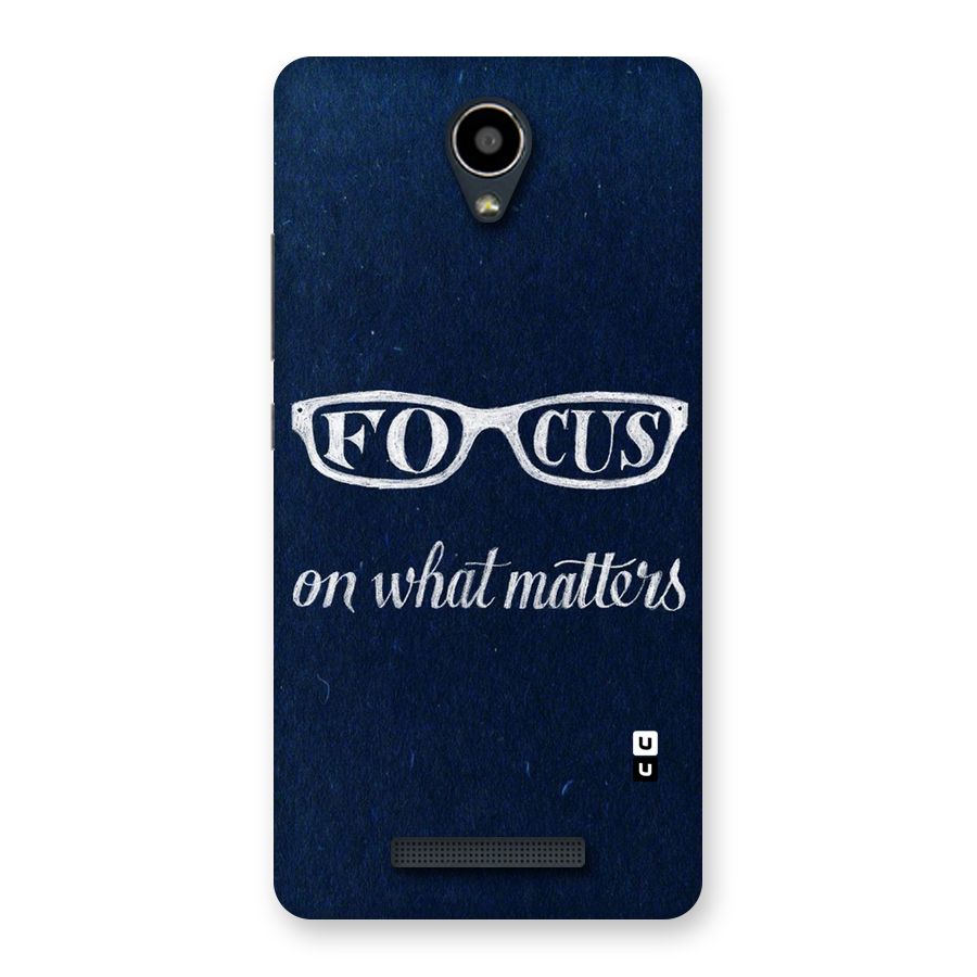 Focus Matters Back Case for Redmi Note 2
