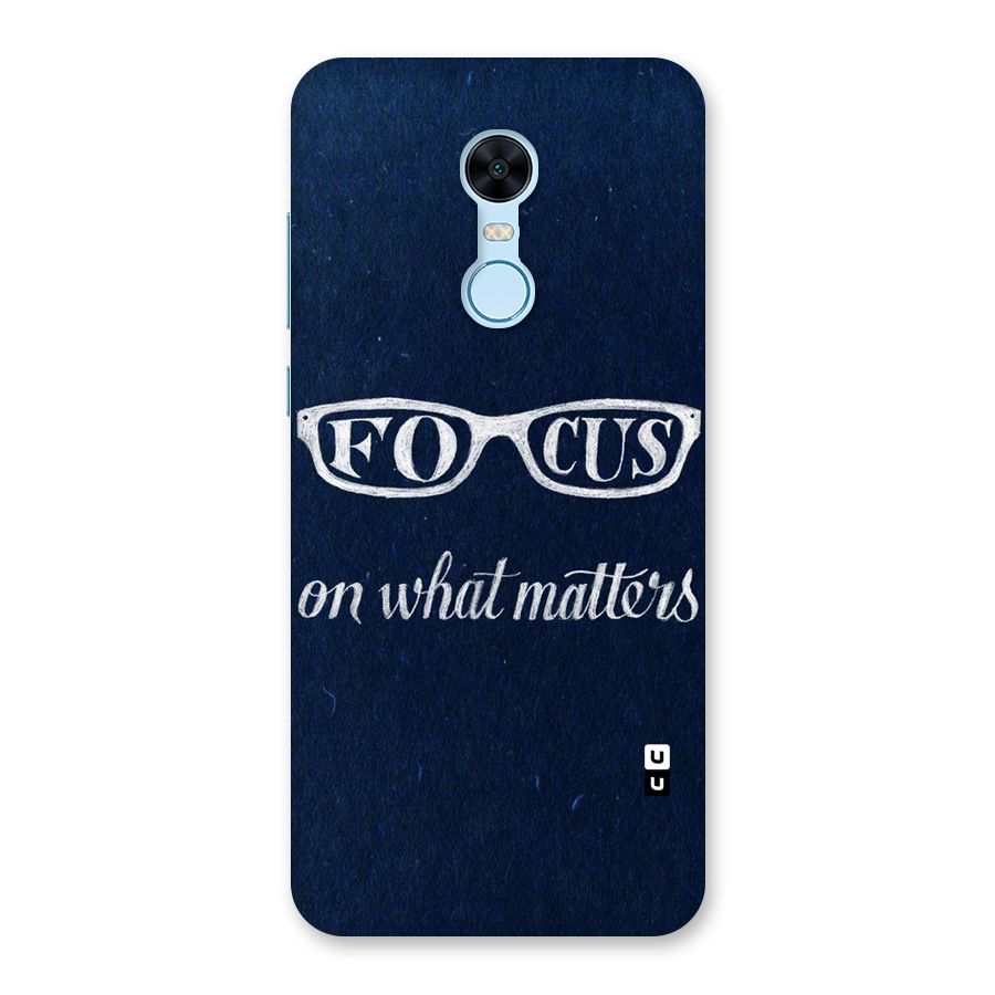 Focus Matters Back Case for Redmi Note 5