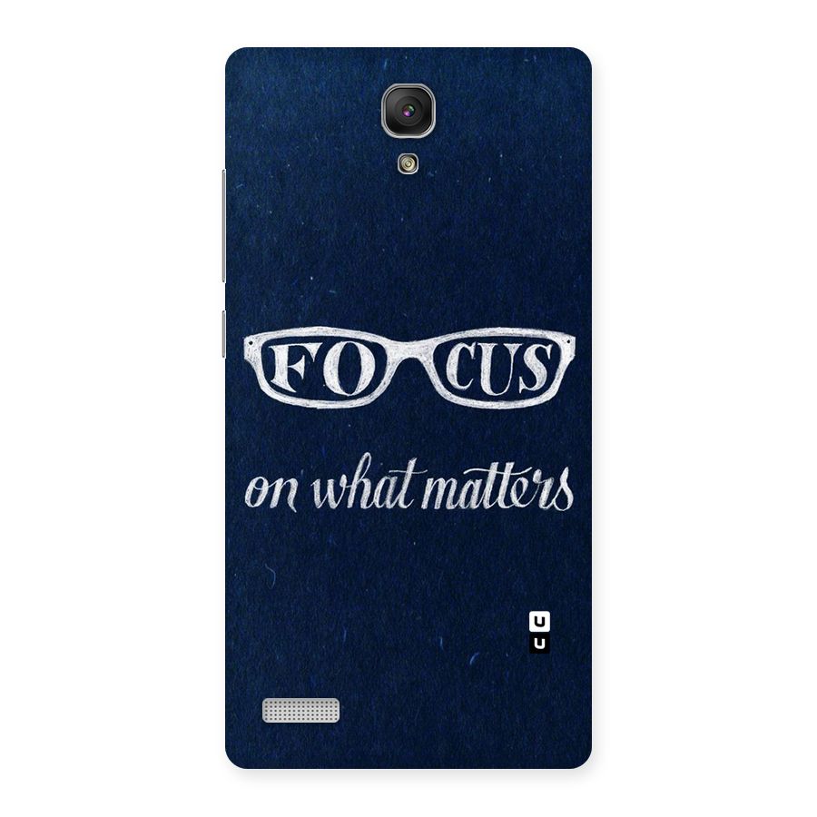 Focus Matters Back Case for Redmi Note Prime