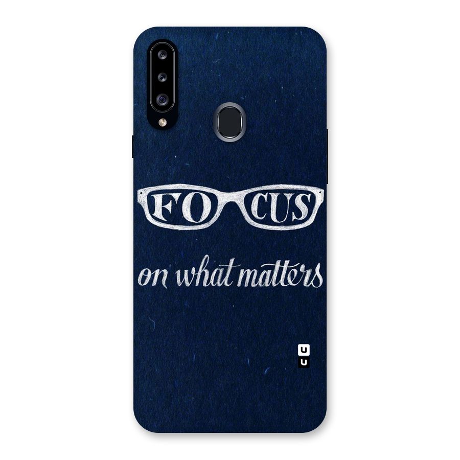 Focus Matters Back Case for Samsung Galaxy A20s