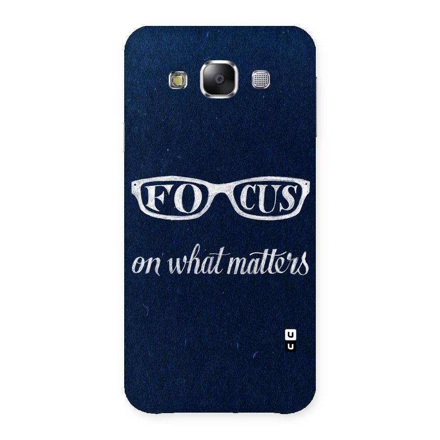 Focus Matters Back Case for Samsung Galaxy E5