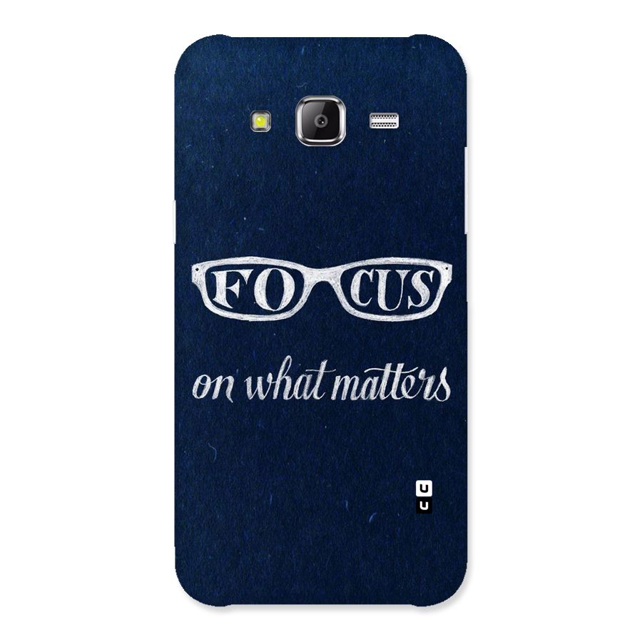 Focus Matters Back Case for Samsung Galaxy J2 Prime