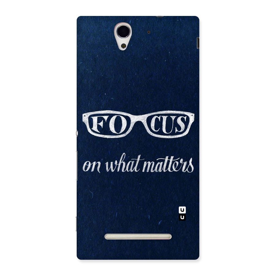 Focus Matters Back Case for Sony Xperia C3