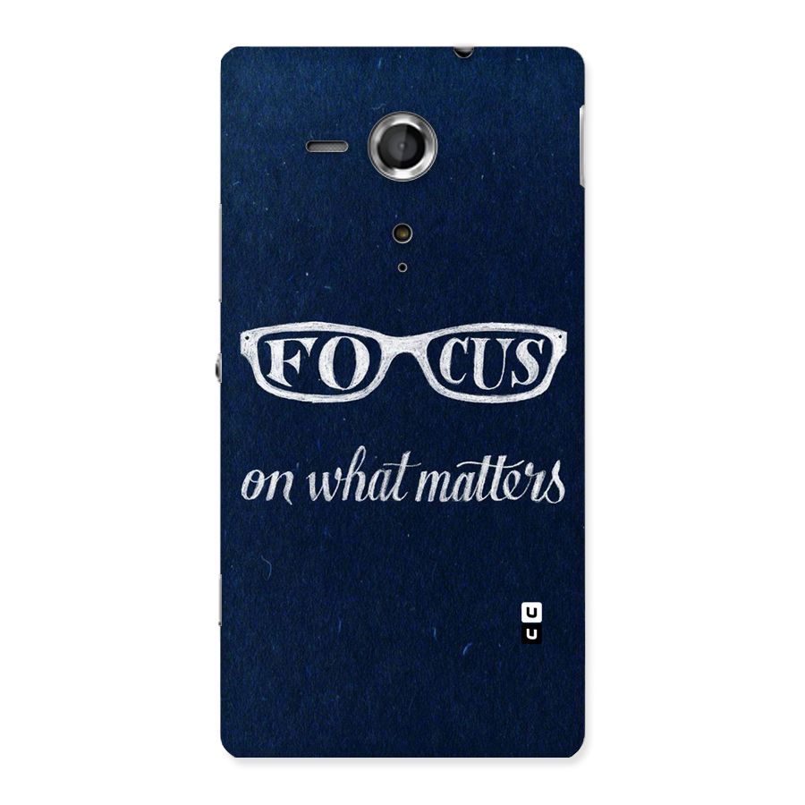 Focus Matters Back Case for Sony Xperia SP