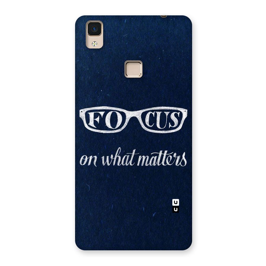 Focus Matters Back Case for V3 Max