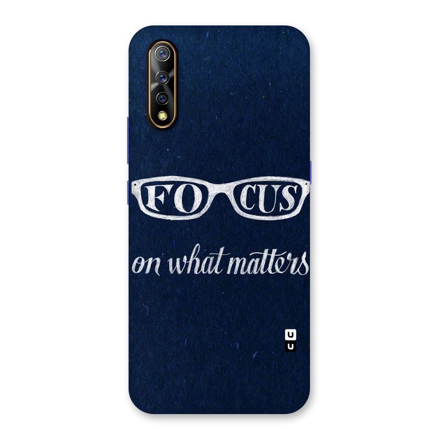 Focus Matters Back Case for Vivo S1